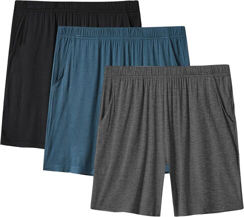 JINSHI Womens Pajama Shorts Soft Comfortable Lightweight Elastic Drawstring Modal Pajama Bottoms Lounge Shorts with Pockets in Saudi Arabia