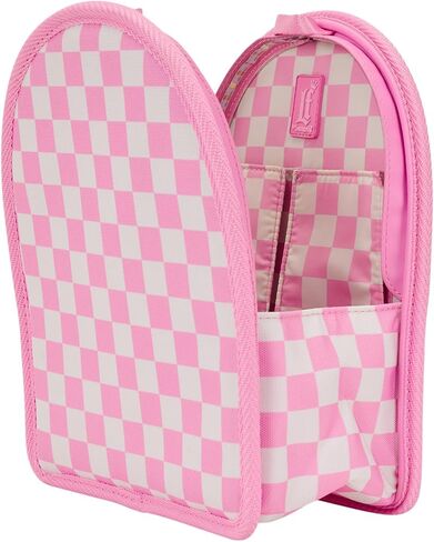 Loungefly Pink Checkerboard Light-Up Mini Backpack Insert Organizer in Saudi Arabia