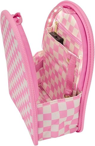 Loungefly Pink Checkerboard Light-Up Mini Backpack Insert Organizer in Saudi Arabia