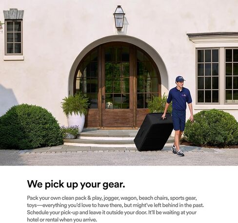 حقيبة سفر Veer Valet - حقيبة شحن متينة كبيرة جدًا للاستخدام فقط مع خدمة توصيل Veer Valet Gear - شحن العناصر الكبيرة بسهولة إلى وجهات العطلات - غير مؤهلة لفحص حقائب الطيران in Kuwait