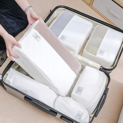 Travel Packing Cubes for Suitcases, Luggage Organizer Set, Travel Essentials Storage Bags for Clothes, Shoes, Toiletries, Laundry -(Small) in Saudi Arabia