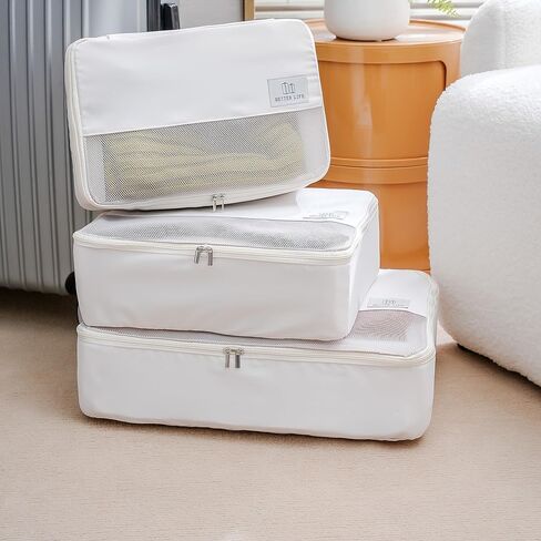 Travel Packing Cubes for Suitcases, Luggage Organizer Set, Travel Essentials Storage Bags for Clothes, Shoes, Toiletries, Laundry -(Small) in Saudi Arabia