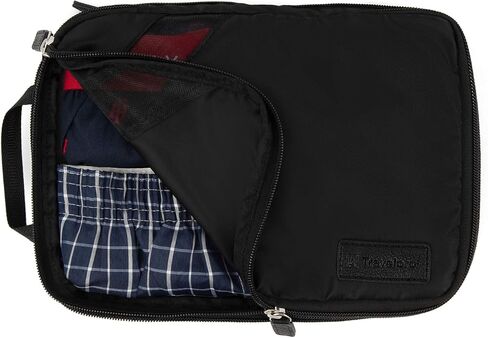 Travelpro Essentials-Expandable Packing Cubes, Black, Medium in Saudi Arabia