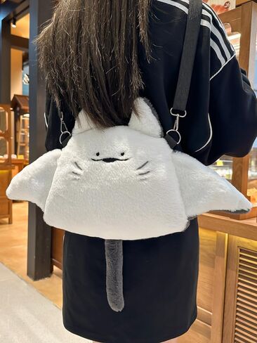 Manta Ray Plush Backpack, Stuffed Animal Backpack, Cartoon Mini backpack, Crossbody Bag in Saudi Arabia