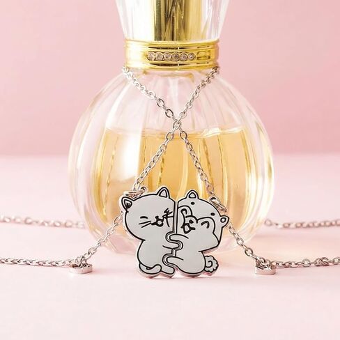 VIMIEW I Love You to The Moon and Back Pet Necklace، Bestfriends BFF2 قلادات قلادة متطابقة لأخت الابنة BFF. in Kuwait