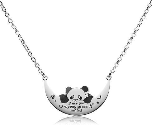 VIMIEW I Love You to The Moon and Back Pet Necklace، Bestfriends BFF2 قلادات قلادة متطابقة لأخت الابنة BFF. in Kuwait