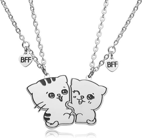 VIMIEW I Love You to The Moon and Back Pet Necklace، Bestfriends BFF2 قلادات قلادة متطابقة لأخت الابنة BFF. in Kuwait