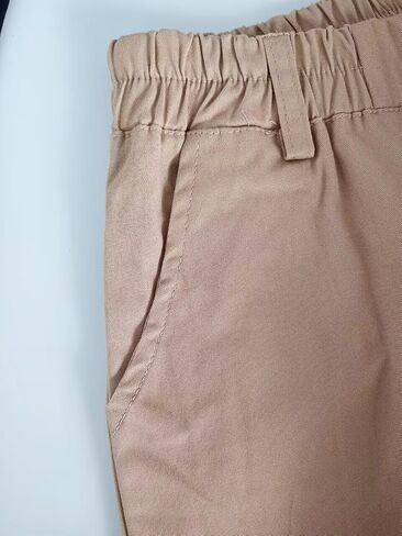 Boys Chino Pants 2-Pack–Soft Stretch Cotton Trousers with Elastic Waist & Drawstring Casual School for Kids 5-9 Years in Saudi Arabia