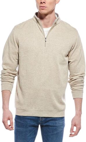 Peter Millar Crown Comfort Pullover in Stone in Saudi Arabia
