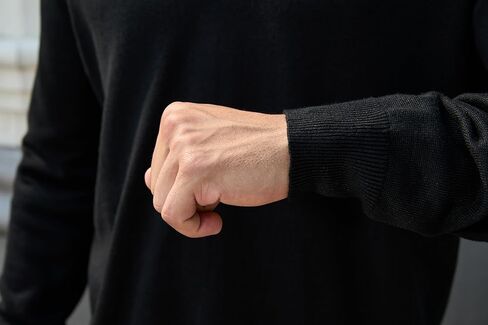 سترة صوفية رجالية كاجوال بأكمام طويلة وربع سحاب ورقبة وهمية، مقاس نحيف، سترة بولو خفيفة الوزن in Kuwait