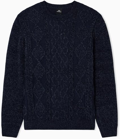 Armani Exchange Mens Cable Knit Sweater in Saudi Arabia