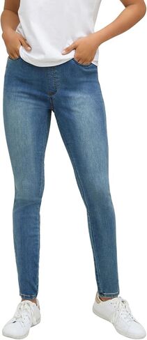 ellos Plus Size Mid-Rise 4-Pocket Stretch Jeggings in Saudi Arabia