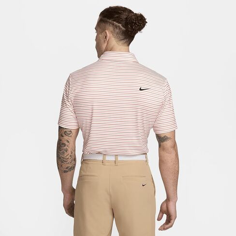 بولو جولف مخطط Dri-FIT للرجال من Nike Tour (جذور Madder/أسود، FD5931-812) مقاس X-Large in Kuwait