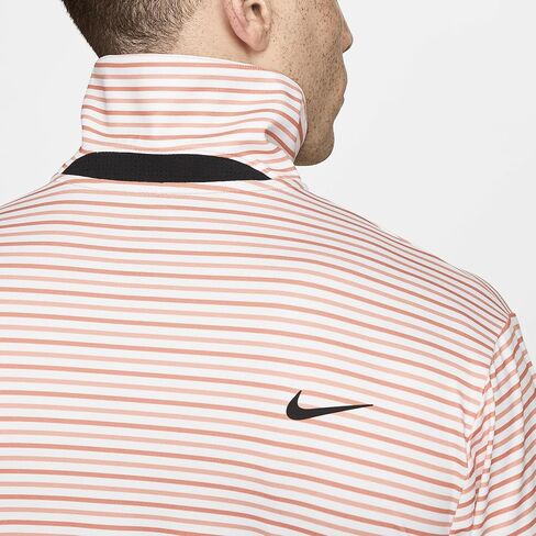 بولو جولف مخطط Dri-FIT للرجال من Nike Tour (جذور Madder/أسود، FD5931-812) مقاس X-Large in Kuwait