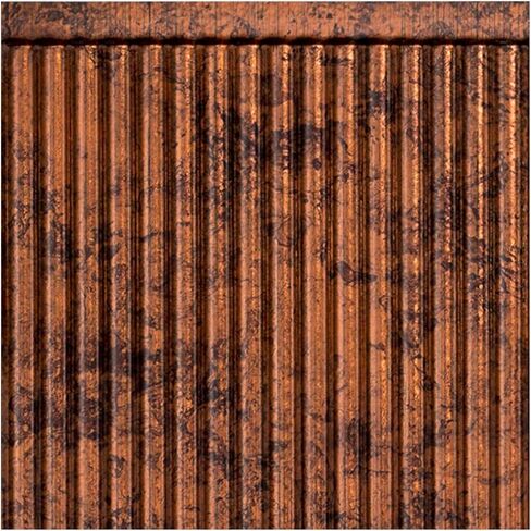 FASÄDE Rib Decorative Vinyl Backsplash Panel in Galvanized Steel (6X6 Inch Sample) in Saudi Arabia