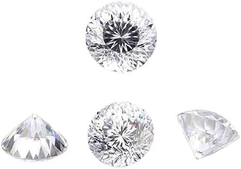 Generic White Moissanite Loose Stones, Portuguese Cut Gemstone,VVS1 Moissanite Diamond Cut Gem for Jewelry Making Engagement/Wedding/Ring/Jewelry/Pendant/Earrings/Necklaces Gift in Saudi Arabia
