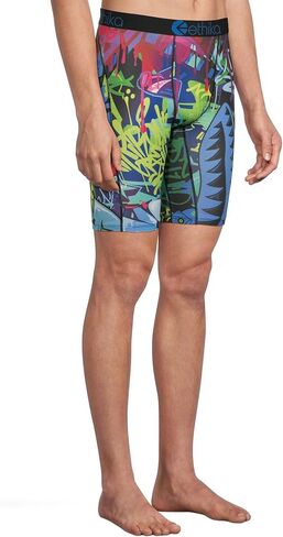 Ethika Men’s Boxer Brief, Knee Length, 4-Way Stretch Performance Underwear with Graphic Prints - Bmr Ascended in Saudi Arabia