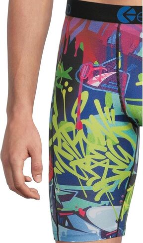 Ethika Men’s Boxer Brief, Knee Length, 4-Way Stretch Performance Underwear with Graphic Prints - Bmr Ascended in Saudi Arabia