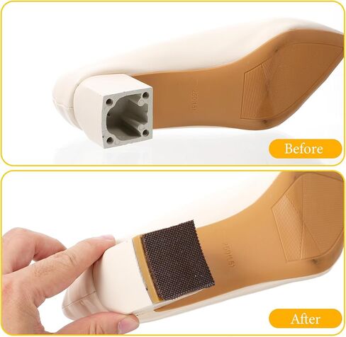 Shoe Repair Rubber Heel, Cowboy Boot Heel Replacement Heels Replacement Anti-Slip Heels Pads for Men's and Woman's 5/32 Inch (4mm) Thick, 1 Pair Brown in Saudi Arabia