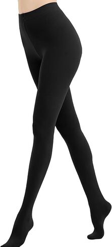 Women's 80D Opaque Tights Pantyhose, High Waist Soft Stockings, Solid Black Cute Tights (19 Colors) in Saudi Arabia