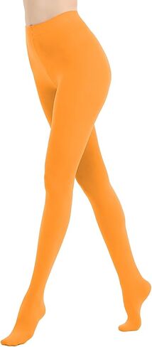 Women's 80D Opaque Tights Pantyhose, High Waist Soft Stockings, Solid Black Cute Tights (19 Colors) in Saudi Arabia
