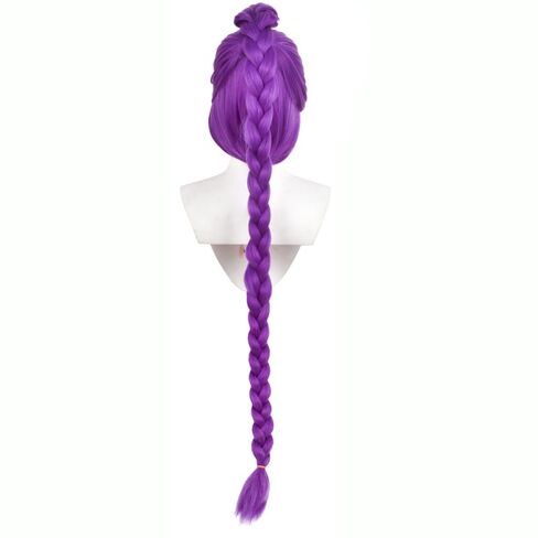 Women Rumi Costume Wig Anime Hunters Braided Hair Cosplay Props Halloween Party Outfit Accessories Merch Purple in Saudi Arabia