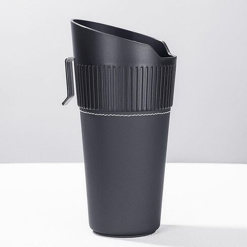 Leakproof Car Trash Can,Mini Car Trash Bin for SUV and Truck,Small Removable Liner Garbage Can,Waterproof Automotive Trash Can for Vehicle,Home,Office,Multipurpose,Easy to Clean (Black) in Kuwait