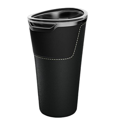Leakproof Car Trash Can,Mini Car Trash Bin for SUV and Truck,Small Removable Liner Garbage Can,Waterproof Automotive Trash Can for Vehicle,Home,Office,Multipurpose,Easy to Clean (Black) in Kuwait