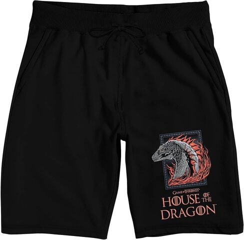 شورت بيجامة نوم أسود للرجال من House of The Dragon Dragon Frame in Saudi Arabia
