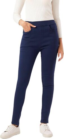 Women's Skinny Dress Pants High Waist Pull on Pants with Pockets Slim Fit Business Casual Trouser in Saudi Arabia