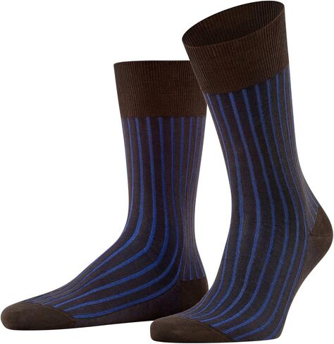 FALKE Men's Oxford Stripe Dress Socks, 1 Pair in Kuwait
