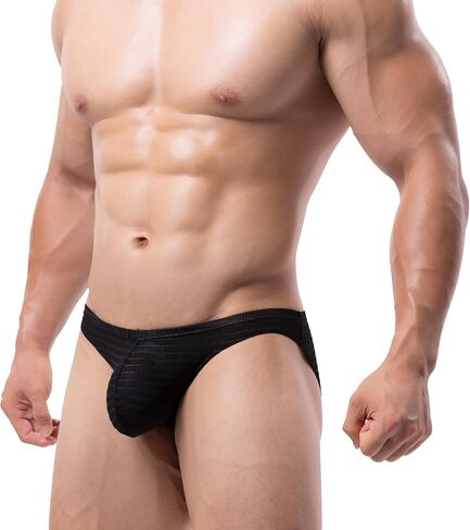 Men's Lace Pouch Briefs Sexy Bulge Underwear Breathable Underpanties for Men in Saudi Arabia