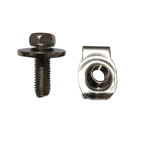 M6-1.0x24mm مسامير رأس سداسية نقطة الكلب مع غسالة ومكسرات 20 مجموعة (20 + 20 قطعة) in Kuwait