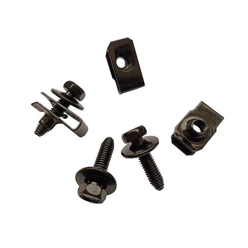M6-1.0X25mm Stianless Steel Hex Head Bolts with 24mmWasher & Clip-on Nuts 25Sets(25+25Pcs) in Saudi Arabia