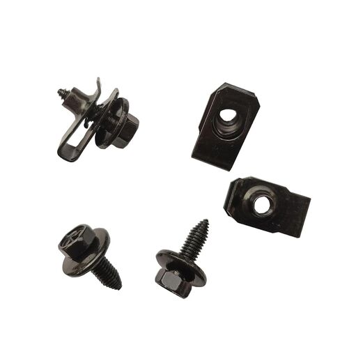 M6-1.0X25mm Stianless Steel Hex Head Bolts with 24mmWasher & Clip-on Nuts 25Sets(25+25Pcs) in Saudi Arabia