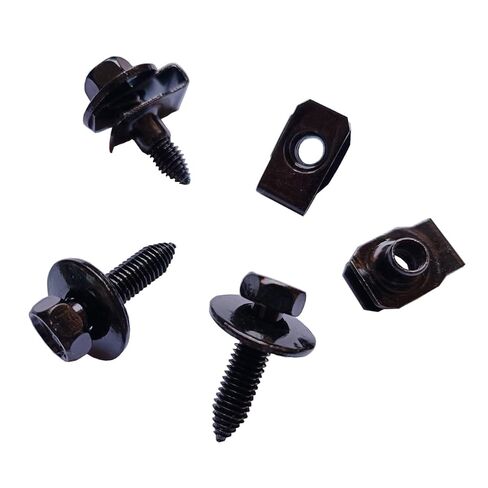 M6-1.0X25mm Stianless Steel Hex Head Bolts with 24mmWasher & Clip-on Nuts 25Sets(25+25Pcs) in Saudi Arabia