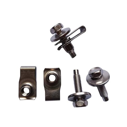 M6-1.0X25mm Stianless Steel Hex Head Bolts with 24mmWasher & Clip-on Nuts 25Sets(25+25Pcs) in Saudi Arabia