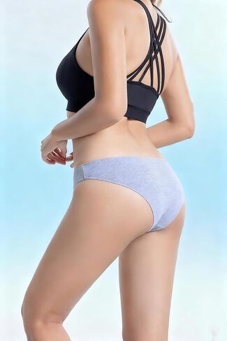 Women's Cotton Underwear 4-Pack Low Rise Bikini Panties M-XXL Size Assorted Colors in Saudi Arabia