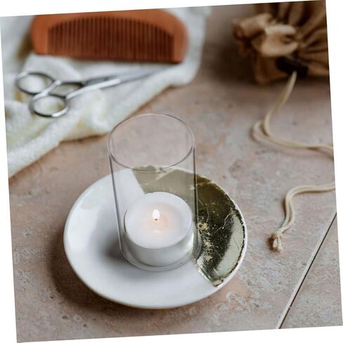 2pcs Glass Candle Holders Open Ended Pillar Candle Shades for Home Decor Wedding Centerpieces and Relaxing Atmosphere Windproof Elegant Design in Saudi Arabia