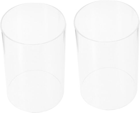 2pcs Glass Candle Holders Open Ended Pillar Candle Shades for Home Decor Wedding Centerpieces and Relaxing Atmosphere Windproof Elegant Design in Saudi Arabia