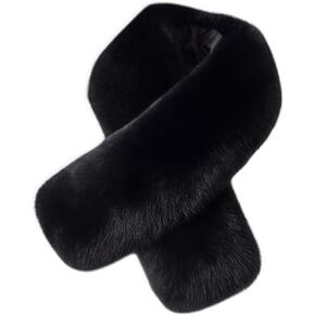 Fox Fur Scarf for Men Thickened Warm Shawl in Winter Outdoor Soft Fluffy Long Scarves in Saudi Arabia