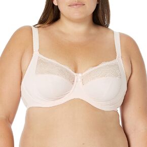 Elomi Women's Plus Size Morgan Banded Underwire Stretch Lace Bra, White, 36HH in Kuwait