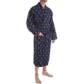 POLO RALPH LAUREN Men's All Over Pony Cotton Robe L009 S/M in Saudi Arabia