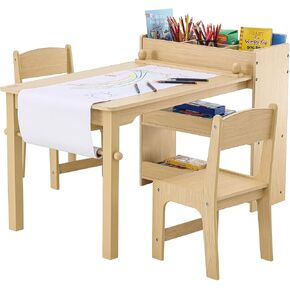 VEVOR Kids Table and Chairs, Height Adjustable Toddler Table and 4 Chairs, Graffiti Desktop for Art, Craft, Drawing, Painting and Writing, Ages 2-8 Kids Multiple Table for Preschool, Daycare, Nursery in Saudi Arabia