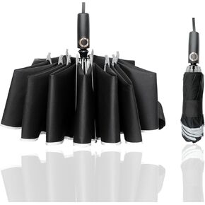 Travel Umbrellas Windproof Inverted Portable Reverse Folding Car Umbrella For Rain and Sun, Lightweight<1lb, Durable, Compact, Waterproof, Auto Open Close,Large Umbrella 46 Inch,10 Ribs, for Women Men, Fits Backpack in Saudi Arabia