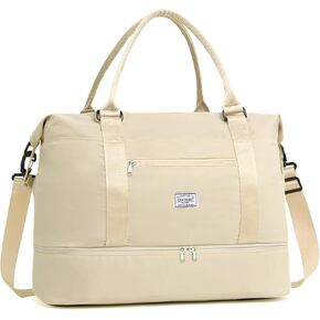 TANTOMI Travel Duffle Bag for Women Personal Item Travel Bag with Shoes Compartment, Weekender Overnight Bag Carry On Duffle Bag Tote Gym Bag for Travel, Sports, Hospital, Dance, Green in Kuwait