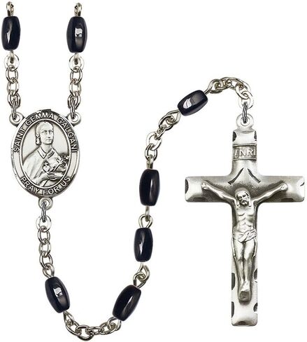 Bonyak Jewelry St. Gemma Galgani Silver-Plated Rosary - Every Birth Month Color and More in Saudi Arabia