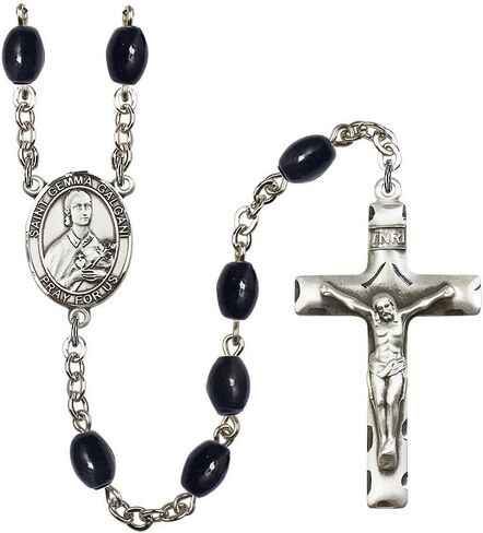 Bonyak Jewelry St. Gemma Galgani Silver-Plated Rosary - Every Birth Month Color and More in Saudi Arabia