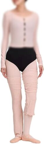 Ballet Leg Warmers Tencel Wool Thin Soft High-Elastic 1 Pair 27.5 Inches Over The Knee For Women in Saudi Arabia