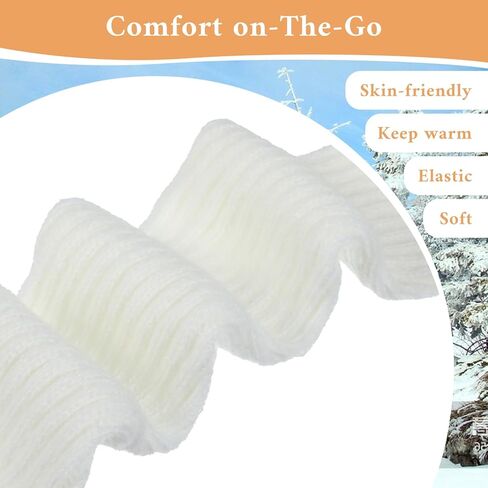Leg Warmers for Women Girls, Knit Ruffle Grey Leg Warmers Y2k, Kawaii Winter Ankle Long Socks Goth in Saudi Arabia